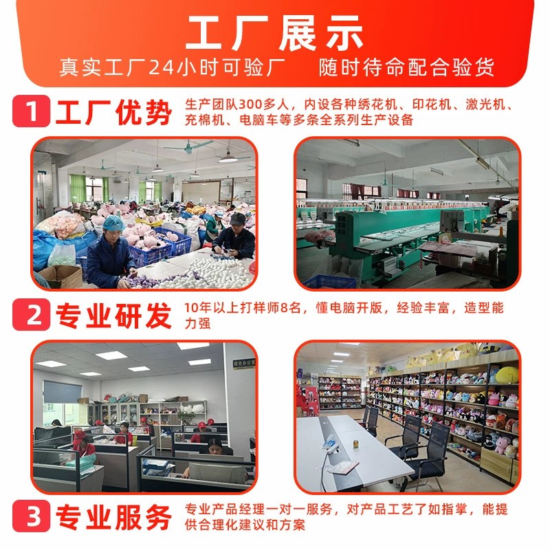 图片[2]-毛绒挂件定制源头工厂毛绒玩偶订做企业IP吉祥物学校文创来图定做