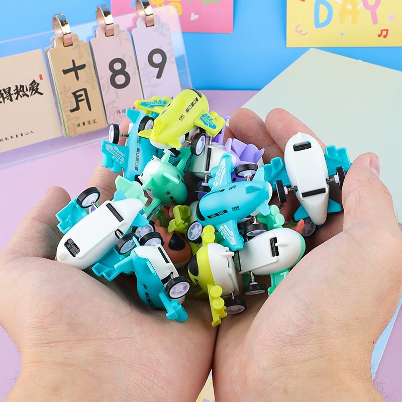 图片[8]-彩色马卡龙回力迷你小飞机儿童玩具幼儿园可爱卡通回力车地摊批发