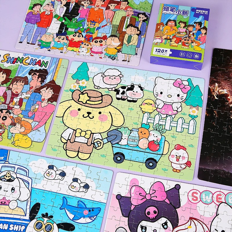 图片[4]-儿童卡通120片拼图礼盒装创意益智早教奖品小学生地摊礼品批发