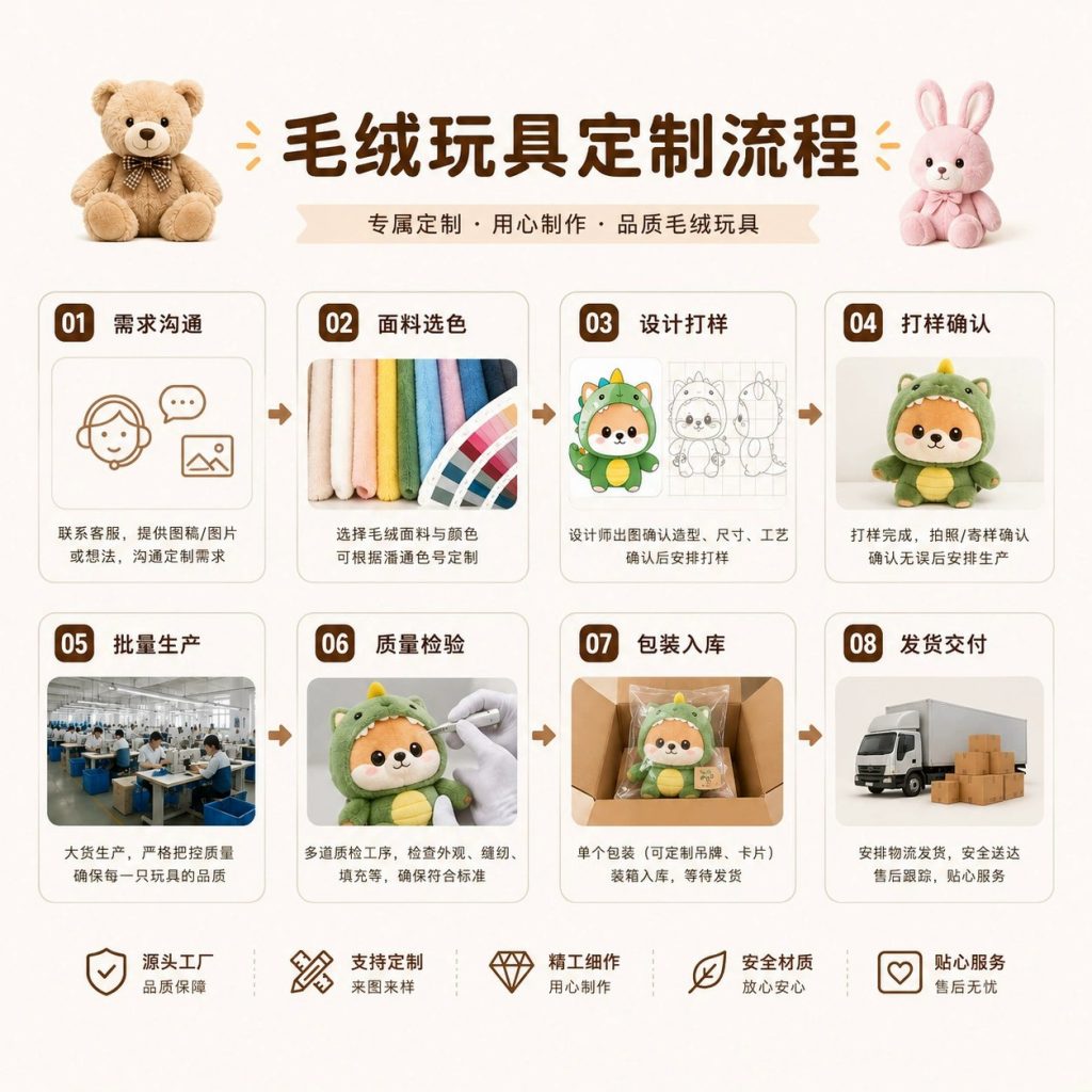 图片[4]-专业定制棉花娃娃毛绒公仔毛绒玩偶定制挂件抱枕文创毛绒产品定做
