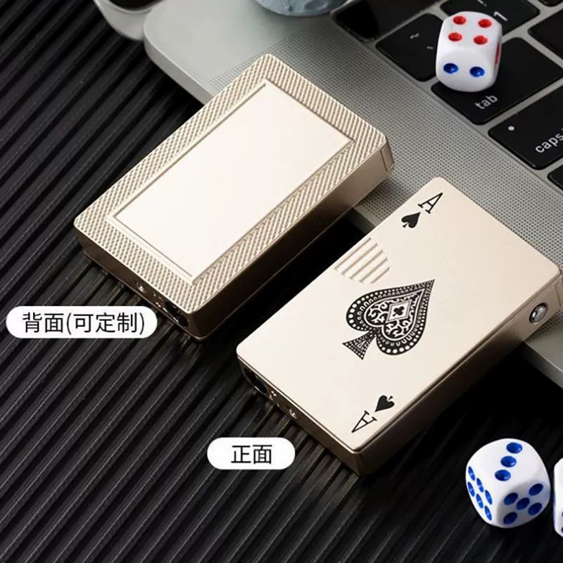 图片[4]-网红爆款打火机点火创意扑克牌打火机个性绿焰炫酷充气送男友礼物