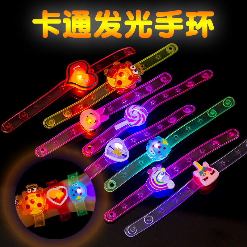 图片[5]-3毛7一个发光手环卡通创意手表闪光手腕带发光儿童礼物小玩具地摊货源批发
