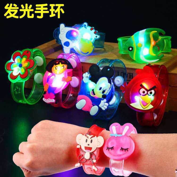 图片[6]-3毛7一个发光手环卡通创意手表闪光手腕带发光儿童礼物小玩具地摊货源批发