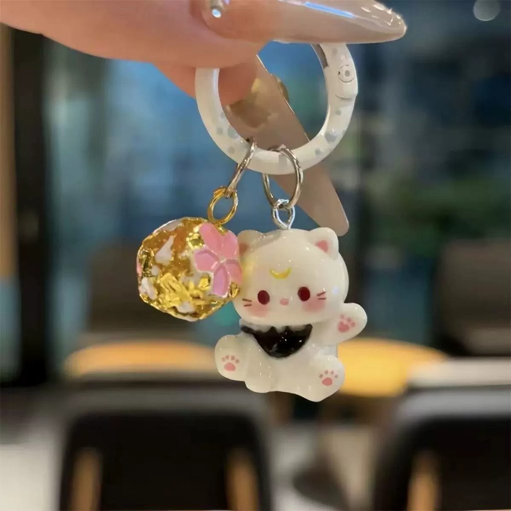 图片[12]-新款猫咪卡通钥匙扣学生书包可爱挂件少女包包配饰饰品闺蜜小礼物