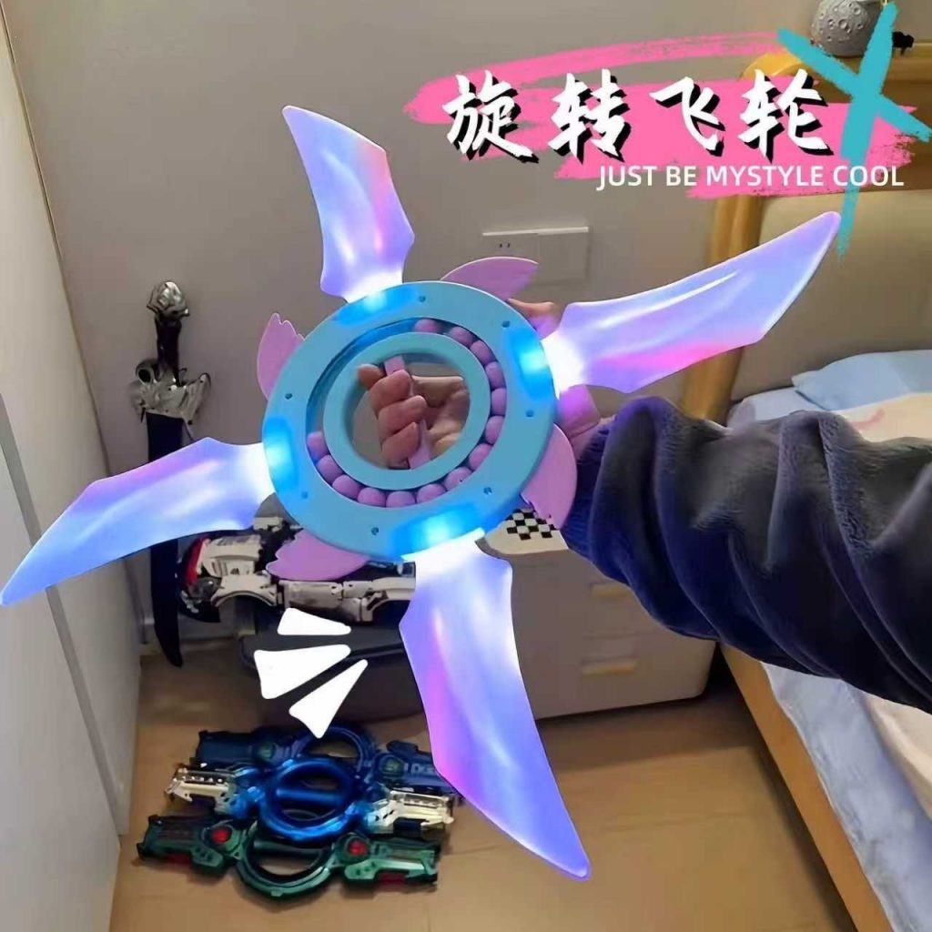 图片[2]-新款儿童玩具火旋剑刀刃手里光剑发光激光旋转宝剑小男孩生日礼物