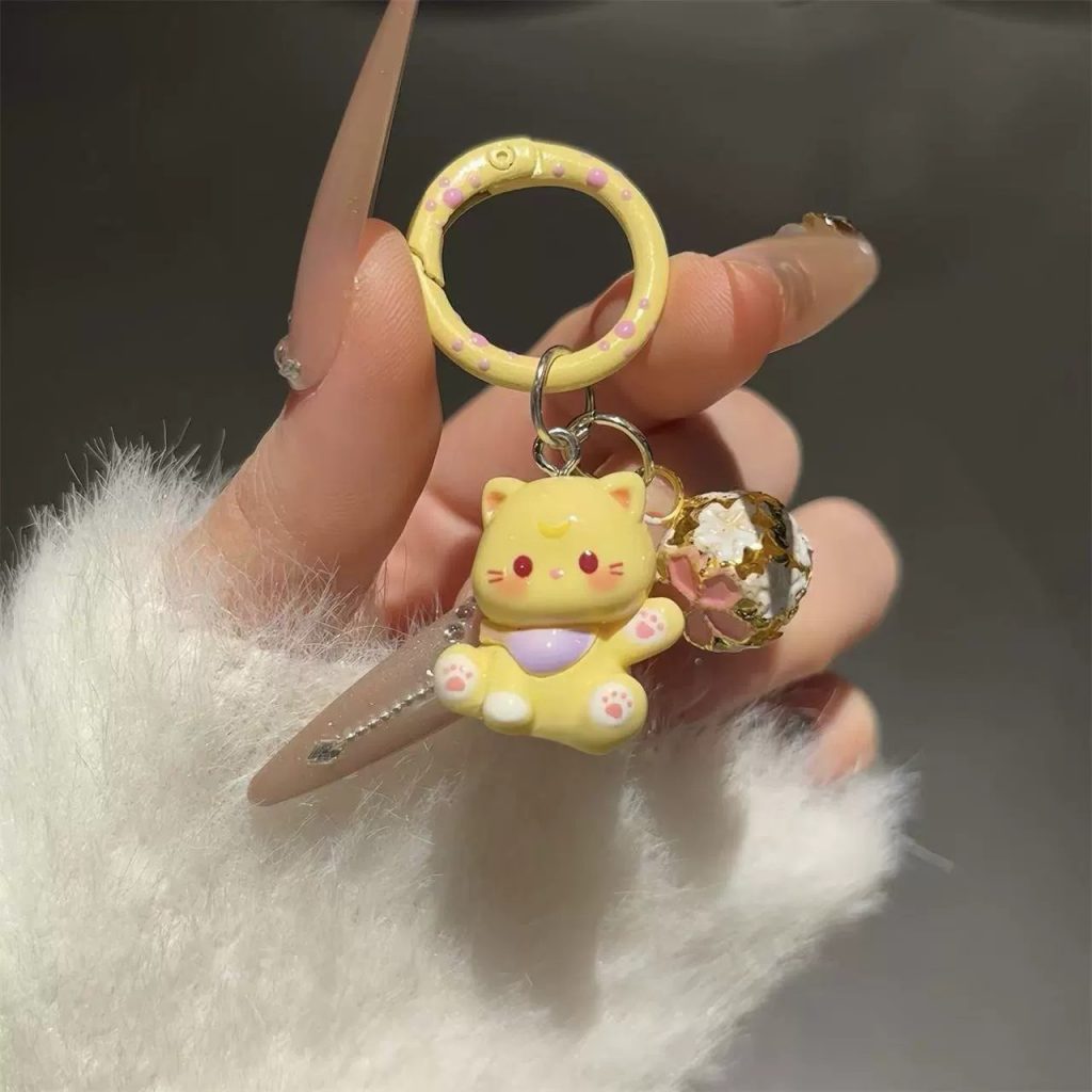 图片[16]-新款猫咪卡通钥匙扣学生书包可爱挂件少女包包配饰饰品闺蜜小礼物