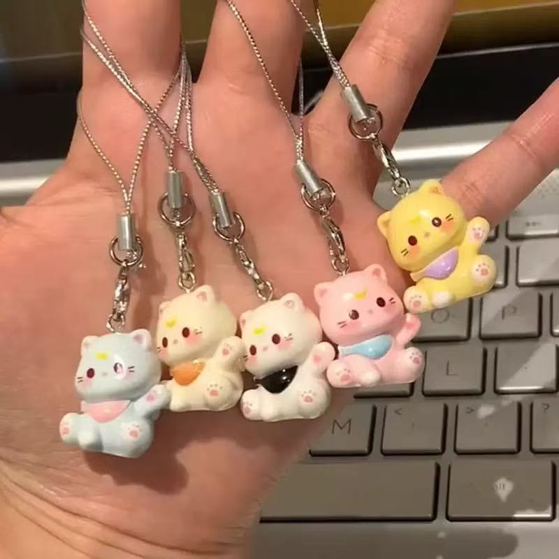 图片[17]-新款猫咪卡通钥匙扣学生书包可爱挂件少女包包配饰饰品闺蜜小礼物