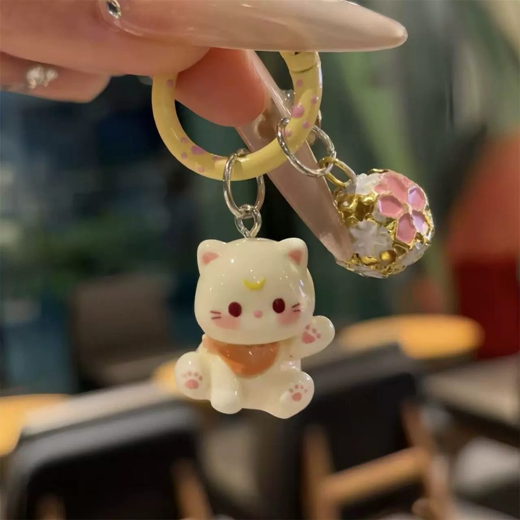 图片[18]-新款猫咪卡通钥匙扣学生书包可爱挂件少女包包配饰饰品闺蜜小礼物