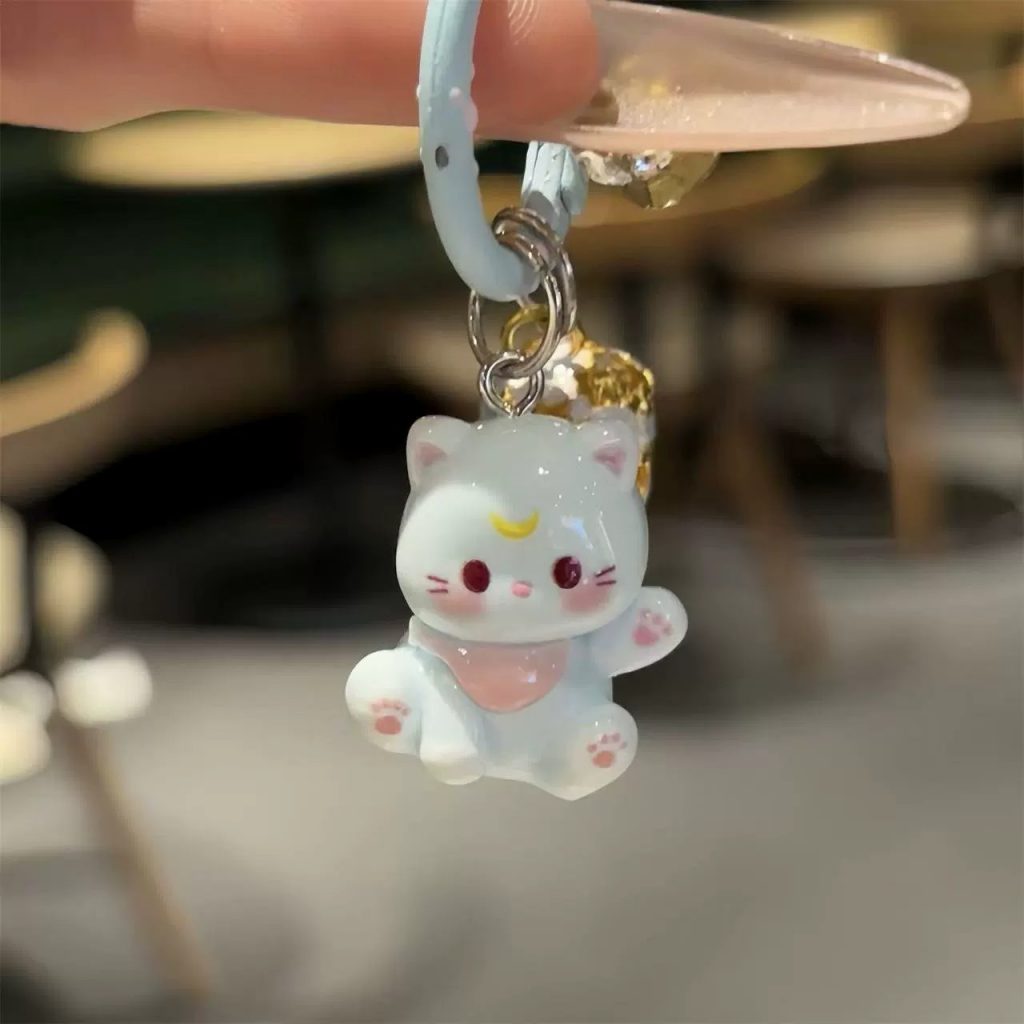 图片[20]-新款猫咪卡通钥匙扣学生书包可爱挂件少女包包配饰饰品闺蜜小礼物