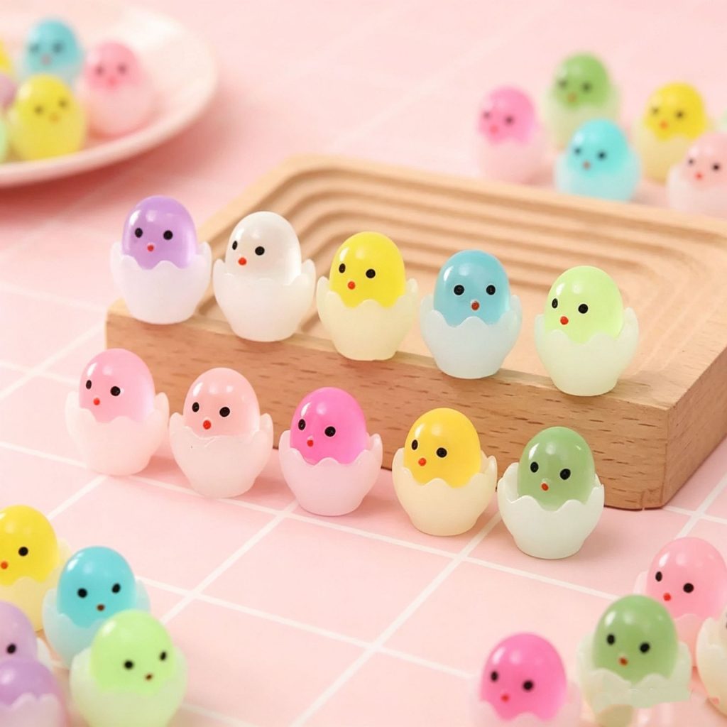 图片[11]-破壳鸡蛋 夜光小鸡蛋DIY树脂工艺品创意发光玩具摆件地摊玩具批发