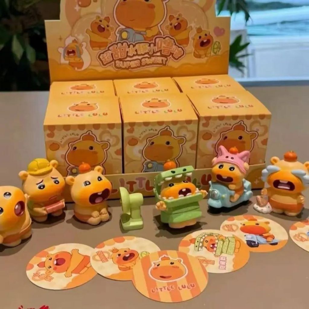 图片[15]-F卡通水豚噜噜摆件盲盒潮玩手办可爱周边豚仔创意汽车装饰公仔