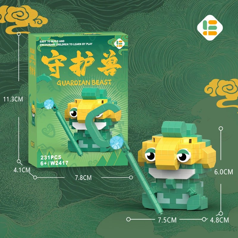 图片[19]-兼容乐哪吒敖丙卡通公仔高积木拼装益智儿童玩具周边手办地推批发