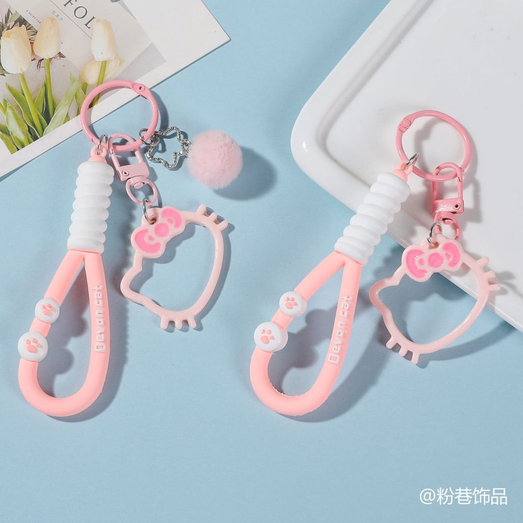 图片[13]-新款猫咪卡通钥匙扣学生书包可爱挂件少女包包配饰饰品闺蜜小礼物