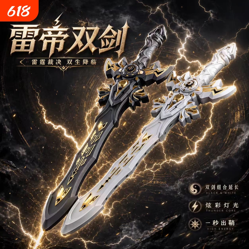 图片[10]-抖音同款雷帝光剑品牌儿童发光二合一金属炫彩激光剑地摊爆款批发